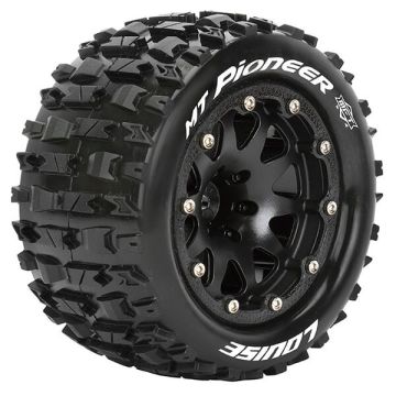 Louise RC MT-Pioneer 1/10 Soft Beadlock 0 ET (12mm Hex) Wheels & Tyres (Pair)