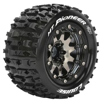 Louise RC MT-Pioneer 1/10 Soft Beadlock 1/2 ET (12mm Hex) Wheels & Tyres (Pair)