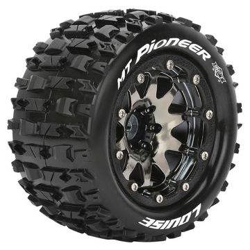 Louise RC MT-Pioneer 1/10 Soft (14mm Hex) Arrma Granite Wheels & Tyres (Pair)