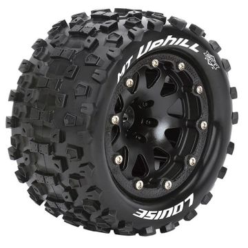 Louise RC MT-Uphill 1/10 Soft Beadlock 0 ET (12mm Hex) Wheels & Tyres (Pair)