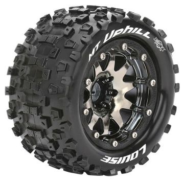 Louise RC MT-Uphill 1/10 Soft Beadlock 0 ET (12mm Hex) Wheels & Tyres (Pair)