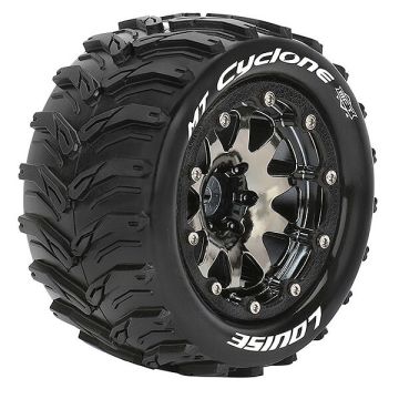 Louise RC MT-Cyclone 1/10 Soft Beadlock 0 ET (12mm Hex) Wheels & Tyres (Pair)
