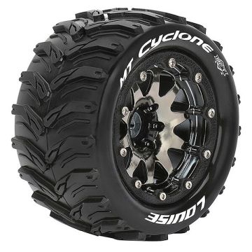 Louise RC MT-Cyclone 1/10 Soft Beadlock 1/2 ET (12mm Hex) Wheels & Tyres (Pair)