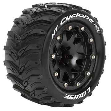 Louise RC MT-Cyclone 1/10 Soft Beadlock 1/2 ET (12mm Hex) Wheels & Tyres (Pair)