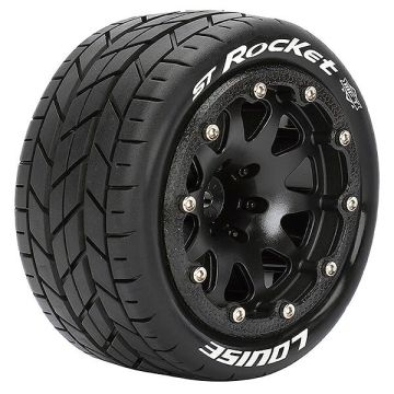 Louise RC ST-Rocket 1/10 Soft (14mm Hex) Arrma Granite Wheels & Tyres (Pair)