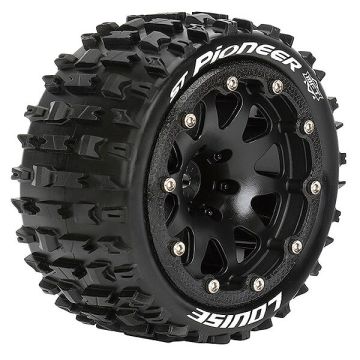 Louise RC ST-Pioneer 1/10 Soft Beadlock 0 ET (12mm Hex) Wheels & Tyres (Pair)