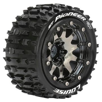 Louise RC ST-Pioneer 1/10 Soft Beadlock 0 ET (12mm Hex) Wheels & Tyres (Pair)