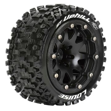 Louise RC ST-Uphill 1/10 Soft Beadlock 0 ET (12mm Hex) Wheels & Tyres (Pair)