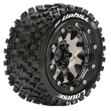 Louise RC ST-Uphill 1/10 Soft Beadlock 1/2 ET (12mm Hex) Wheels & Tyres (Pair)
