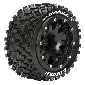 Louise RC ST-Uphill 1/10 Soft Beadlock 1/2 ET (12mm Hex) Wheels & Tyres (Pair)