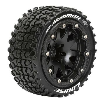 Louise RC ST-Hummer 1/10 Soft (14mm Hex) Arrma Granite Wheels & Tyres (Pair)