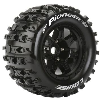 Louise RC ST-Pioneer 1/8 Sport 0 ET (17mm Hex) E-Revo Wheels & Tyres (Pair)