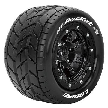 Louise RC MT-Rocket T-Maxx Soft 1/2 ET (17mm Hex) Wheels & Tyres (Pair)