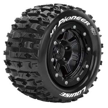 Louise RC MT-Pioneer T-Maxx Soft 1/2 ET (17mm Hex) Wheels & Tyres (Pair)