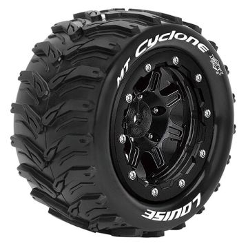 Louise RC MT-Cyclone T-Maxx Soft 1/2 ET (17mm Hex) Wheels & Tyres (Pair)