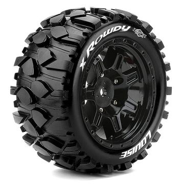 Louise RC X-Rowdy Arrma Kraton 8S (24mm Hex) Wheels & Tyres (Pair)