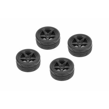 Louise RC 1/10 Tyres 5 Spoke Wheel-Black(26mm)