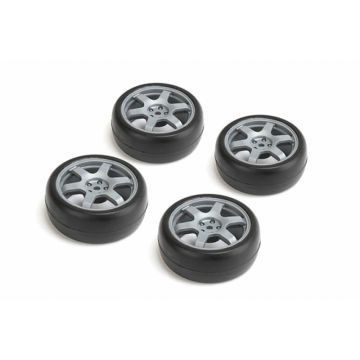 Louise RC 1/10 Slick Tyres 6 Spoke Wheel-Gray/Et-0mm(4pcs)