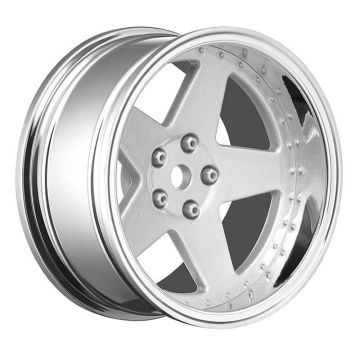 Louise RC 1/10 Drift 2,4,6,8mm Offset 5-Spoke Wheels Matte Silver