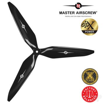 Master Airscrew 9x8 3X Power X-Class Giant Racing Drone Propeller (CCW) Black