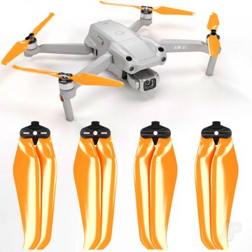 Master Airscrew STEALTH Propeller Props Set - Orange - DJI Air 2S RC Drone