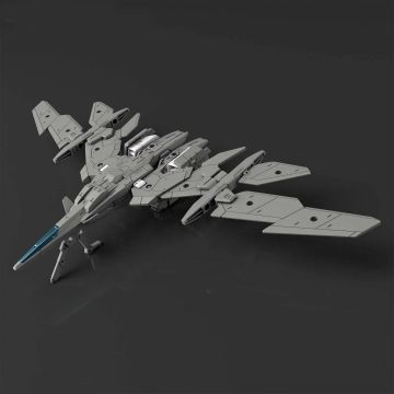 Bandai 30MM 1/144 Extended Armament Vehicle Air Fighter Version (Grey) 30 Minute Build Plastic Model Kit