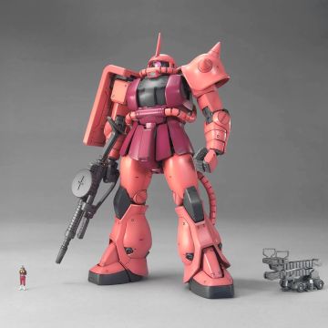 Bandai MG 1/100 MS-06S Char's Zaku Version 2.0 Gunpla MG Plastic Model Kit