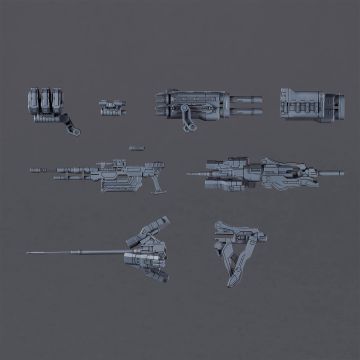 Bandai 30MM Option Parts Set Armoured Core VI Fires of Rubicon Weapon Set 02 30 Minute Build Plastic Model Kit