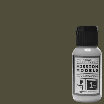 Mission Models O/D Dark Green 1968-74 FS 24087 (1oz) Acrylic Airbrush Paint