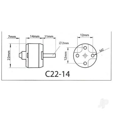 Multiplex ROXXY BL Outrunner (C22-14-25) Brushless Electric Motor