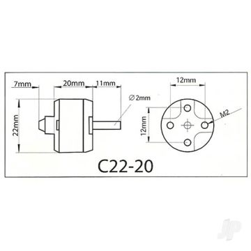 Multiplex ROXXY BL Outrunner (C22-20-15) Brushless Electric Motor