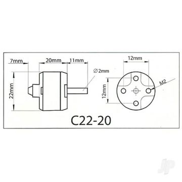Multiplex ROXXY BL Outrunner (C22-20-20) Brushless Electric Motor