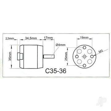Multiplex ROXXY BL Outrunner (C35-36-05) Brushless Electric Motor