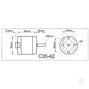 Multiplex ROXXY BL Outrunner (C35-42-06) Brushless Electric Motor