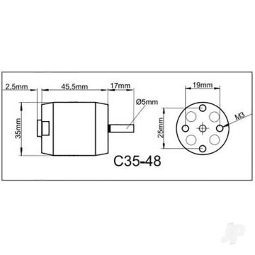 Multiplex ROXXY BL Outrunner (C35-48-05) Brushless Electric Motor