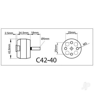 Multiplex ROXXY BL Outrunner (C42-40-10) Brushless Electric Motor