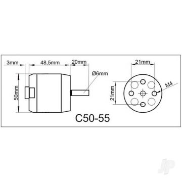 Multiplex ROXXY BL Outrunner (C50-55-06) Brushless Electric Motor