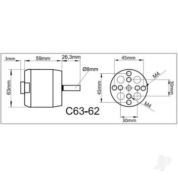 Multiplex ROXXY BL Outrunner (C63-62-08) Brushless Electric Motor