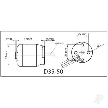 Multiplex ROXXY BL Outrunner (D35-50-06) Brushless Electric Motor