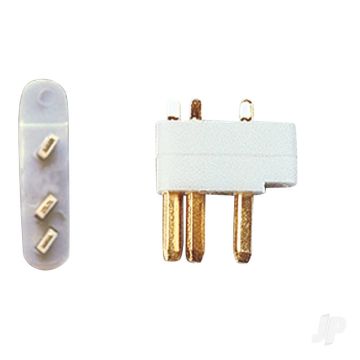 Multiplex 3-Pin Servo Plugs 5 pcs (MULTIPLEX) 85218
