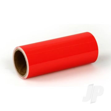 Oracover Oratrim Roll Fluorescent Red (#21) 9.5cmx2m  Self-Adhesive Covering for RC Model Aircraft