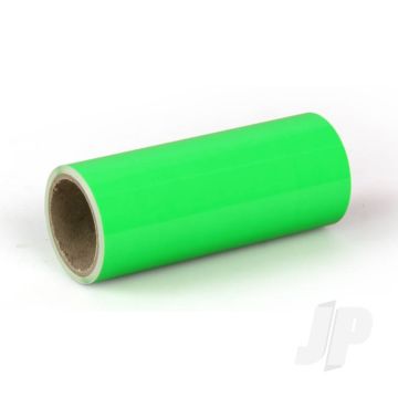 Oracover Oratrim Roll Fluorescent Green (#41) 9.5cmx2m  Self-Adhesive Covering for RC Model Aircraft