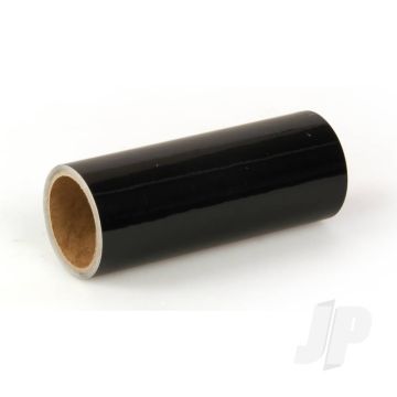 Oracover Oratrim Roll Black (#71) 9.5cmx2m  Self-Adhesive Covering for RC Model Aircraft