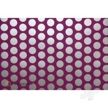 Oracover Fun-1 2m Purple/Silver Covering for RC Model Planes