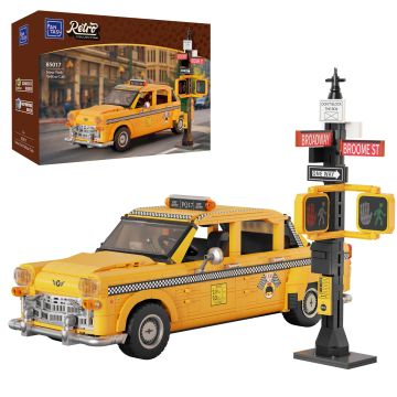 Pantasy New York Yellow Taxi Cab - 1601 pcs Brick Build Model Kit