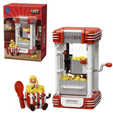 Pantasy Retro Popcorn Maker Machine - 1201 pcs Brick Build Model Kit