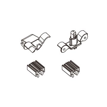 PD Racing Front Shock Absorber Frame Wire Clamps Set