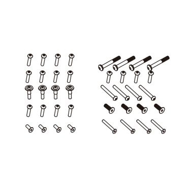 PD Racing B head hex screw HM2.5*6 4pcs