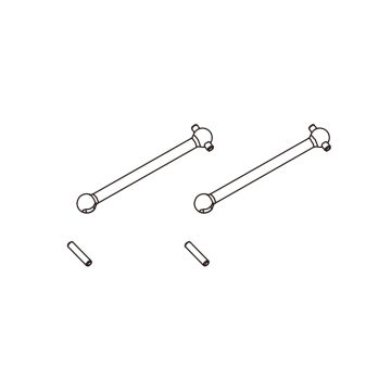 PD Racing Fr.Transverse shafts 2pcs