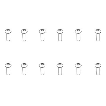 PD Racing B head hex screw HM3*10 12pcs
